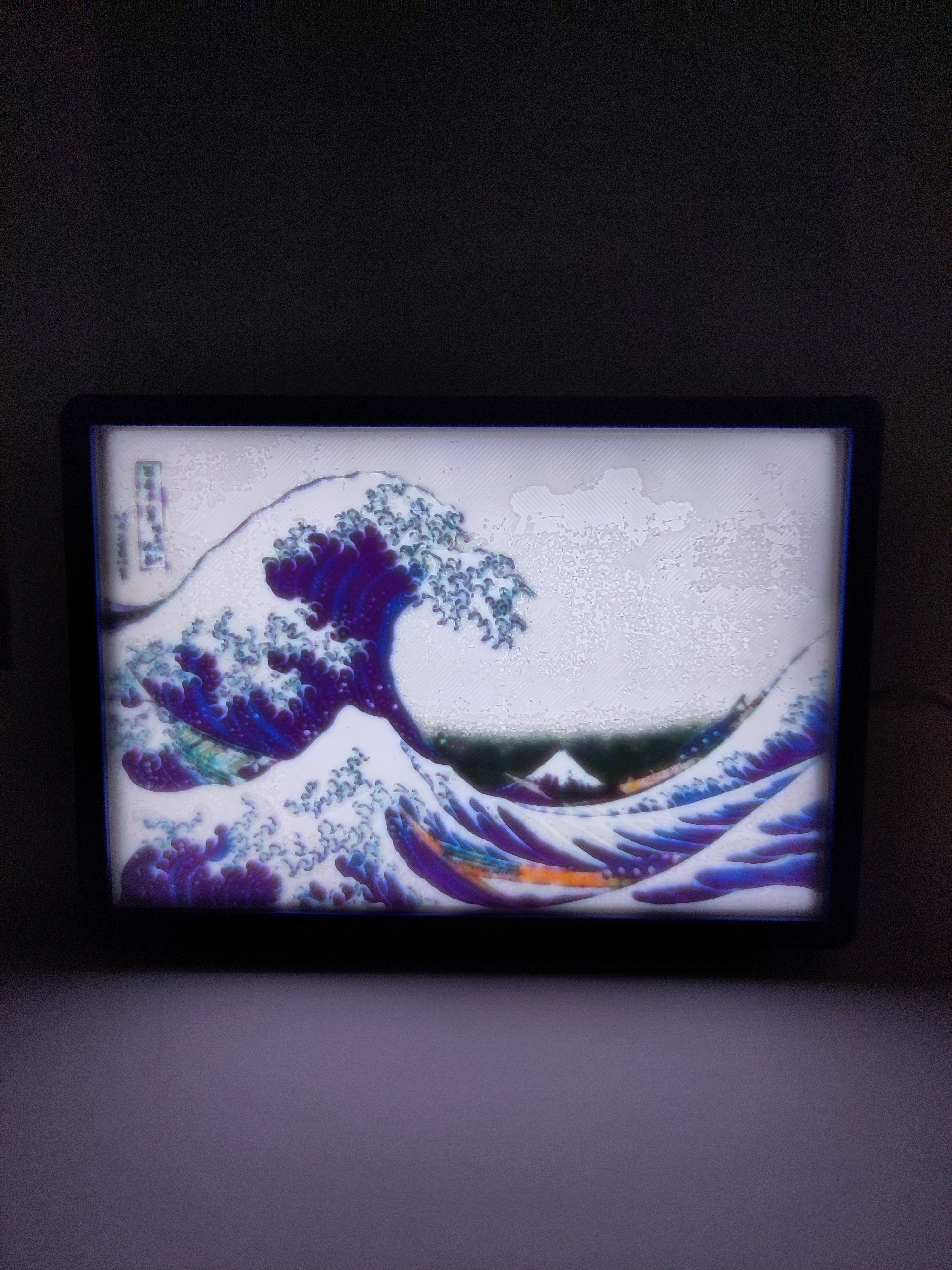 Litophanie personnalisée avec 2 panneaux led